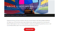 Desktop Screenshot of aboveandbeyondballoon.com