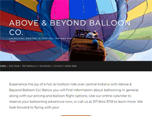Tablet Screenshot of aboveandbeyondballoon.com